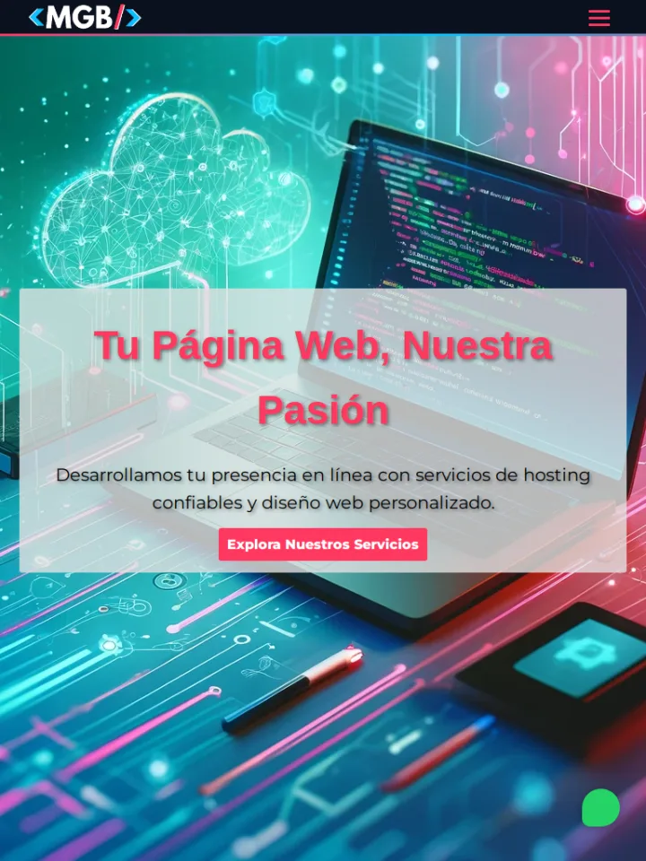 Vista tablet de MGB-SITES